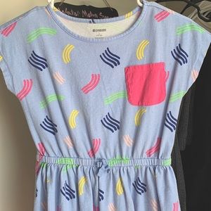 Blue colorful girls dress.